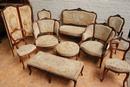 Louis XV style Seats in Walnut, France 19th century