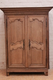18th century bleached french armoire in oak