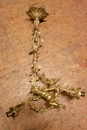 19th century gilded bronze cherub chandelier