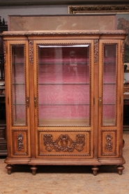 3 door Louis XVI display cabinet