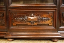 Renaissance style Bookcase in Rosewood, France 19th century