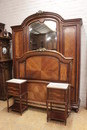 4 pc. mahogany and bronze bedroom signed HAENTGES FRERES PARIS