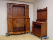 SUPER QUALITY RENAISSANCE/GOTHIC CABINET AND SERVER 19TH CENTURY