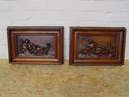pair of solid wall panels 19th century