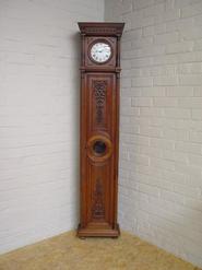 Walnut Henri II grandfather clock 19th century