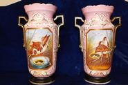 Pair Napoleon III double face vases