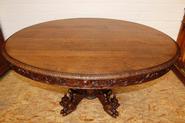 oak hunt table 19th century