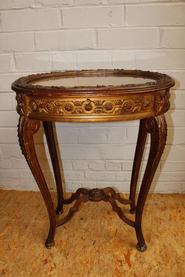Gilded Louis XVI table/display cabinet 19th century