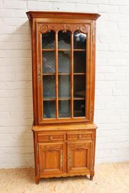 French provencial cherry display cabinet circa 1900