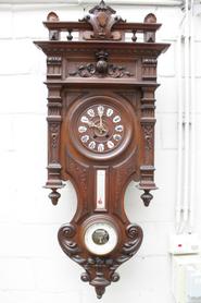 walnut Henri II wall clock 19th century