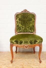 4 walnut regency style chairs