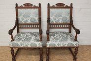 Pair of Henri II arm chairs