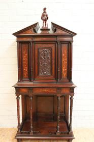 Rosewood secretary/cabinet with inlay 19th century
