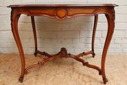 Louis XV mahogany center table 19th century
