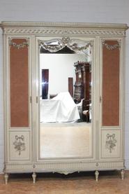 3 PC. Painted Louis XVI bedroom 19th century