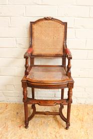 Walnut Louis XVI baby's chair 19th century