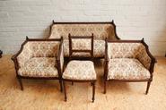 Walnut Louis XVI sofa set
