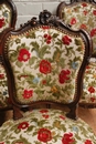 Louis XV style seats in Walnut, France 19th century