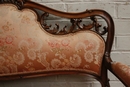 Louis XV style Sofa set in Walnut, France 19th century