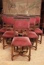 Henri II style Chairs in Walnut, France 19th century