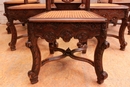 Louis XV style Chairs in Beechwood, France 19th century