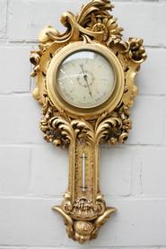 Wood Gilded barometer 19th century