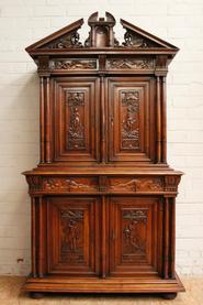 Walnut Renaissance cabinet 19th century