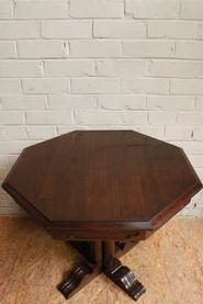Walnut Gothic coffee table 19th century