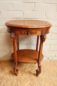 19th century walnut lady's table