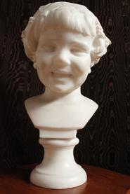 Marble statue signed by Alliot 19th century