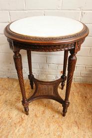 Little Louis XVI table with marble top 19th century
