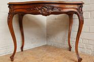 Walnut Louis XV desk table 19th century