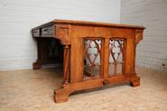 Walnut Gothic desk table 19th century