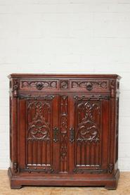Oak gothic sideboard 19th century