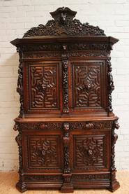 Oak renaissance cabinet 19th c.