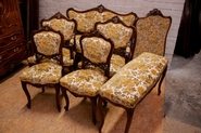 7 pc. Louis XV style sofa set in walnut
