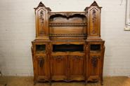 Special model walnut Louis XV cabinet/display cabinet 19th century