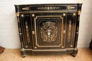 Napoleon III cabinet with bronze and mother of pearl inlay 19th century