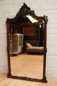 Walnut Louis XV mirror 19th century