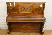 exceptional walnut Henri II piano 19th century
