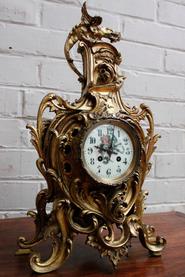 Bronze Louis XV clock 19th century