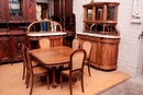 Louis XVI style Dinning set in mahogany, France 1900
