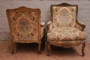 Regency style Arm chairs in gilt wood 19th century