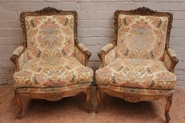 Alphonse and Heber Lippmann gilt regency style arm chairs