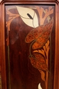 Art Nouveau style Bedroom in mahogany and inlay, France 1900