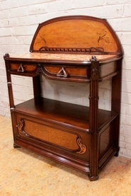 Art Nouveau Cabinet in mahogany.