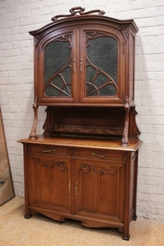 Art Nouveau cabinet in mahogany