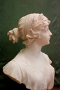 Art Nouveau style Marble statue in marble, Belgium 1900
