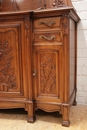 Art Nouveau style Cabinet and server  in Walnut, France 1900