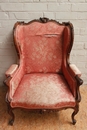 Bergére style Arm chair in Walnut, France 19th century